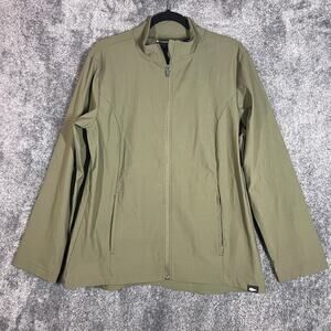 Goruck Simple Windbreaker Jacket Womens Large Green Nylon Stretch Made In USA